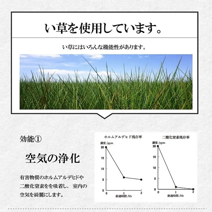 寛ぎ い草 スツール クッション 腰掛け さらさら 消臭 シンプル 約40R×45cm リビングインテリア 快適アイテム おしゃれ雑貨【別送品】