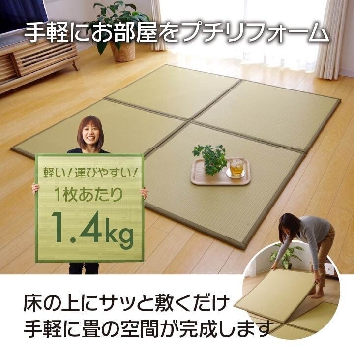 IKEHIKO スカッシュ 日本製 水拭きできる ポリプロピレン 置き畳 IKEHIKO スカッシュ 日本製 水拭きできる ポリプロピレン 置き畳