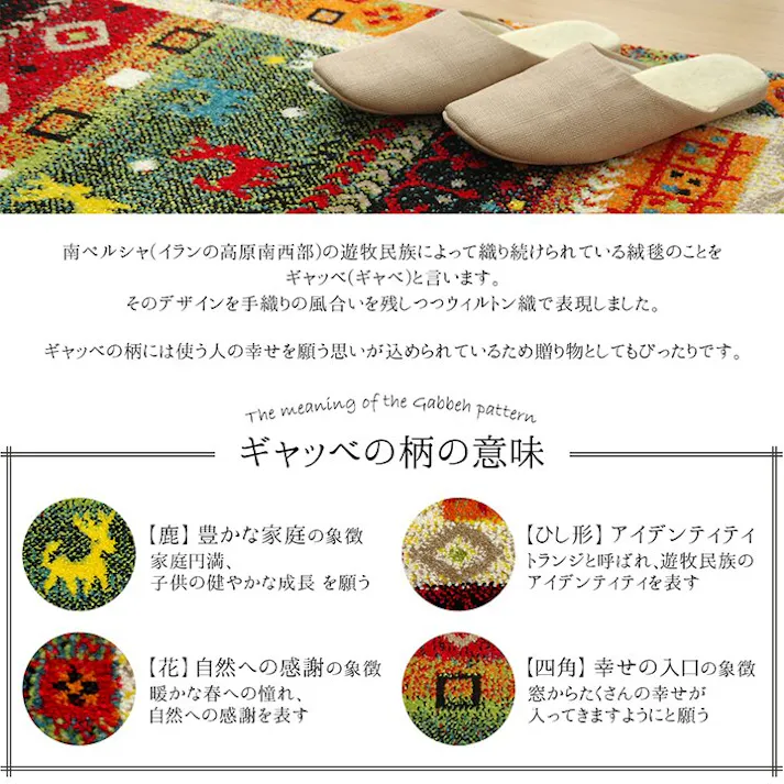 プラテリア 玄関 マット トルコ ウィルトン 織り 約70×120cm 抗菌防臭 消臭 へたりにくい ギャベ ラグマット コンパクト 屋内用【別送品】