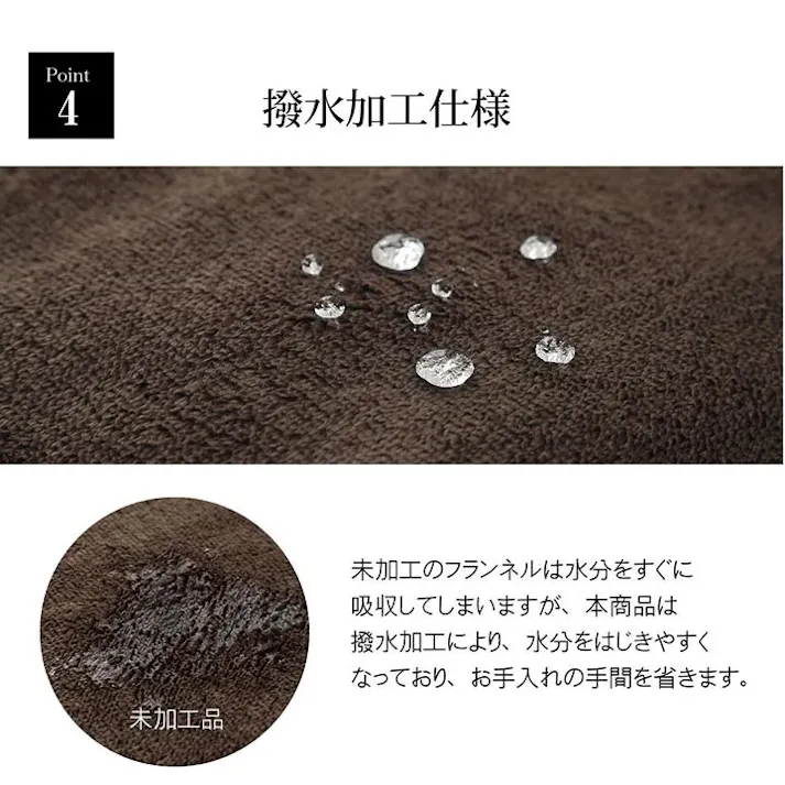 撥水6層フラン ラグ こたつ敷き布団 長方形 撥水 あったか仕様6層タイプ ブラウン 約190×240cm 防音対策 4550317070020【別送品】