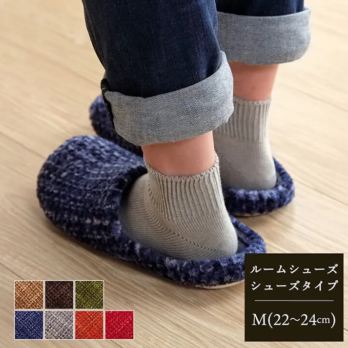IKEHIKO ノート ルームシューズ スリッパ レディース グレー Mサイズ 約22~24cm 室内 あったか 秋冬 冷え性 かわいい トレンド スタイリッシュ ギフト プレゼント 4550317079184【ネット注文限定・別送品】