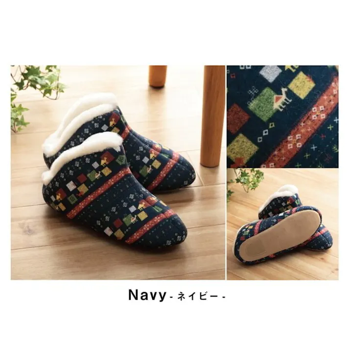 ビータ ルームシューズ スリッパ レディース Mサイズ 約22~24cm オレンジ 甲高 履きやすい 室内 もこもこ あったか 秋冬 冷え性 トレンド ギャベ風 ギフト プレゼント【別送品】