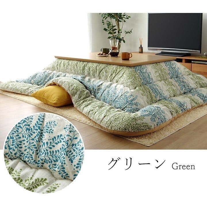 アリス こたつ布団 長方形大 国産 花柄 掛け単品 ピンク 約205×385cm