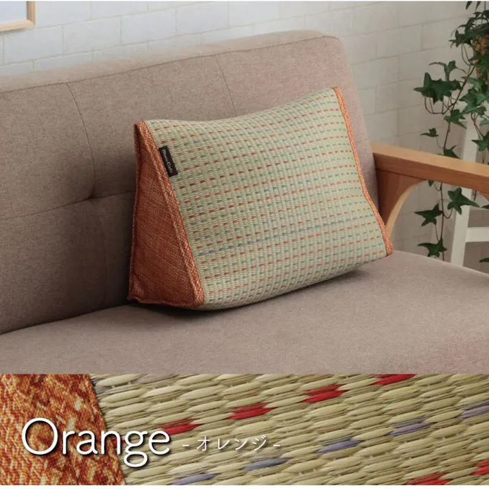 クリア クッション くつろぎ い草 抗菌防臭 シンプル 小林製薬コバガード使用 約40×30×20cm ブラウン リビングインテリア 快適アイテム おしゃれ雑貨【別送品】