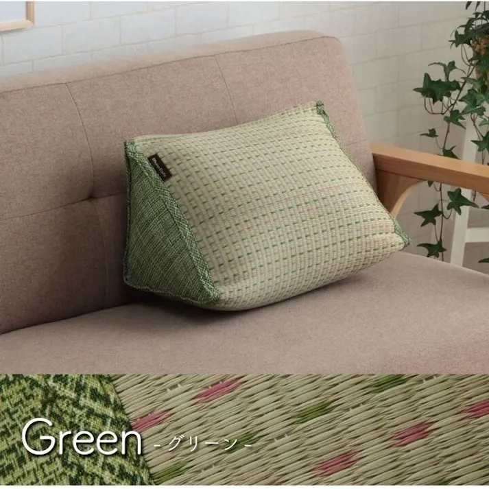 クリア クッション くつろぎ い草 抗菌防臭 シンプル 小林製薬コバガード使用 約40×30×20cm グリーン リビングインテリア 快適アイテム おしゃれ雑貨【別送品】