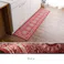 撥水ロマン マット キッチンマット 撥水 エレガンス柄 滑りにくい グリーン 約44×180cm【別送品】