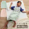 キッズ 寝具 腹巻 寝冷え対策 お昼寝 ジュニア 綿100% ゴム付き ズレない 着脱簡単 洗える 洗濯機丸洗い 優しいタオル地 L 50×40cm ブルー【別送品】
