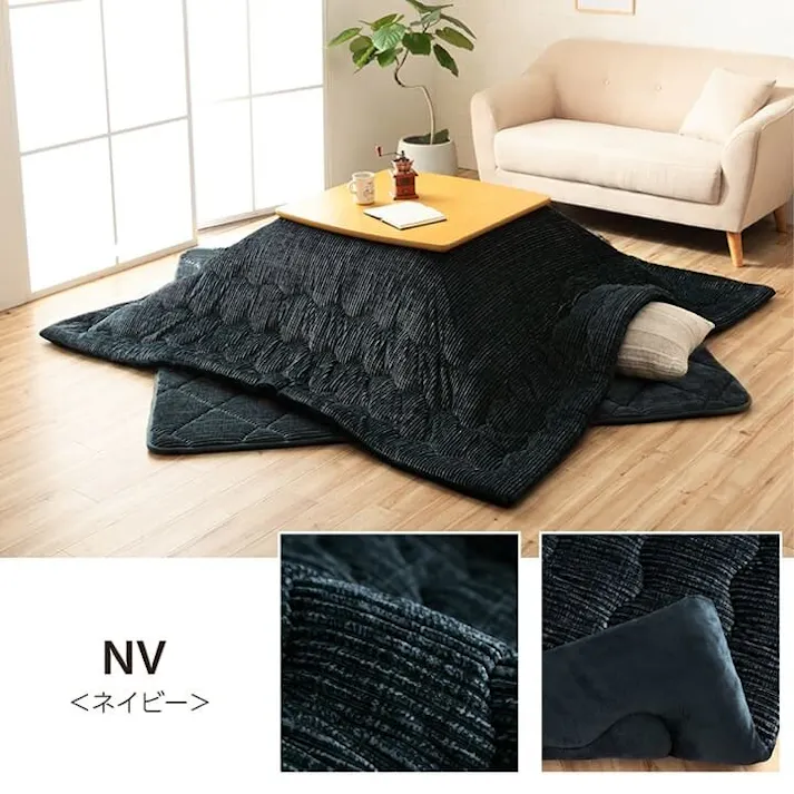 グランド こたつ布団 長方形 無地 コーデュロイ調 抗菌防臭 グリーン 約205×245cm 節電アイテム 省エネ対策 暖房節約 4550317200076【別送品】