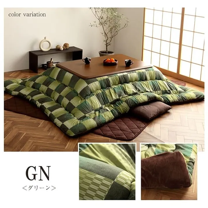 大河 こたつ布団 正方形 単品 和柄 市松模様 ピンク 約205×205cm 節電アイテム 省エネ対策 暖房節約 4550317202933【別送品】