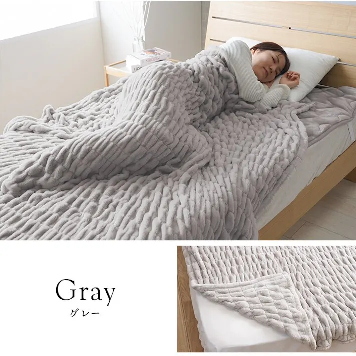 シュクル 寝具 毛布 フランネル 肌触りなめらか ボリューム あったか 洗える 清潔 シングルサイズ 140×200cm アイボリー【別送品】