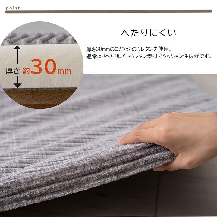IKEHIKO グランド マット ごろ寝 4連 四つ折り 滑りにくい 防音