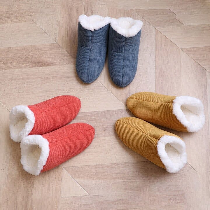 コーディ ルームシューズ スリッパ 兼用 Mサイズ 約22～24cm 甲高 履き