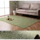 カーム ラグ 長方形 洗える ジャガード織 ヘリンボーン シンプル 滑りにくい コンパクト オールシーズン ホットカーペット対応 床暖房対応 イエロー 約1畳 約90×185cm 防音対策【別送品】