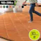 グランド ラグ 滑りにくい 防音 ボリューム 厚い へたりにくい コーデユロイ 無地 グレー 約185×300cm 約4畳 床暖房 ホットカーペット対応 こたつ敷布団 防音対策【別送品】