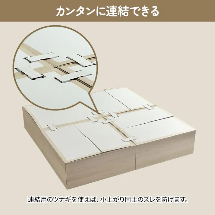 小上がり段ボール 畳 ユニット 置き畳 小上がり 和室 和モダン 段ボール 畳ベッド 畳ベンチ 2組セット エコ 軽量 簡単 70×70×29.5cm ワイン 防音対策【別送品】