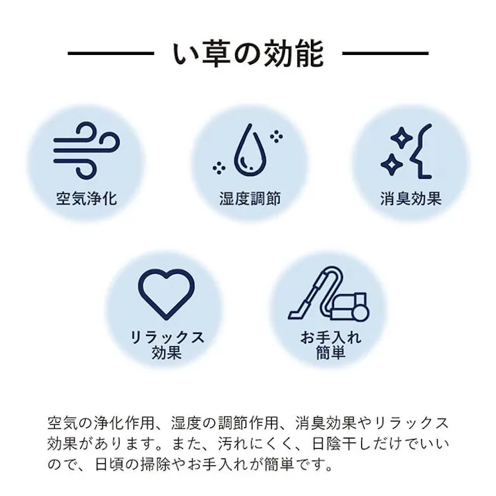 プレーン ラグ 長方形 い草 日本製 国産 自然素材 ナチュラル 市松柄 オールシーズン 消臭 シンプル 約140×200cm ホットカーペット対応 床暖房対応 防音対策【別送品】