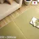 プレーン ラグ 長方形 い草 日本製 国産 自然素材 ナチュラル 市松柄 オールシーズン 消臭 シンプル 約191×300cm ホットカーペット対応 床暖房対応 防音対策【別送品】