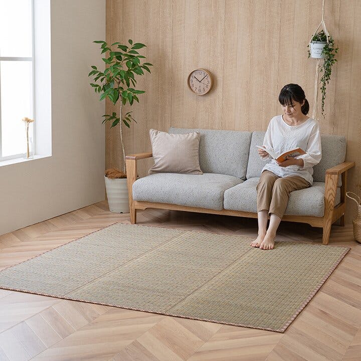 NCXリープ い草 畳 自然素材 カーペット ラグ インテリア 夏用 節電