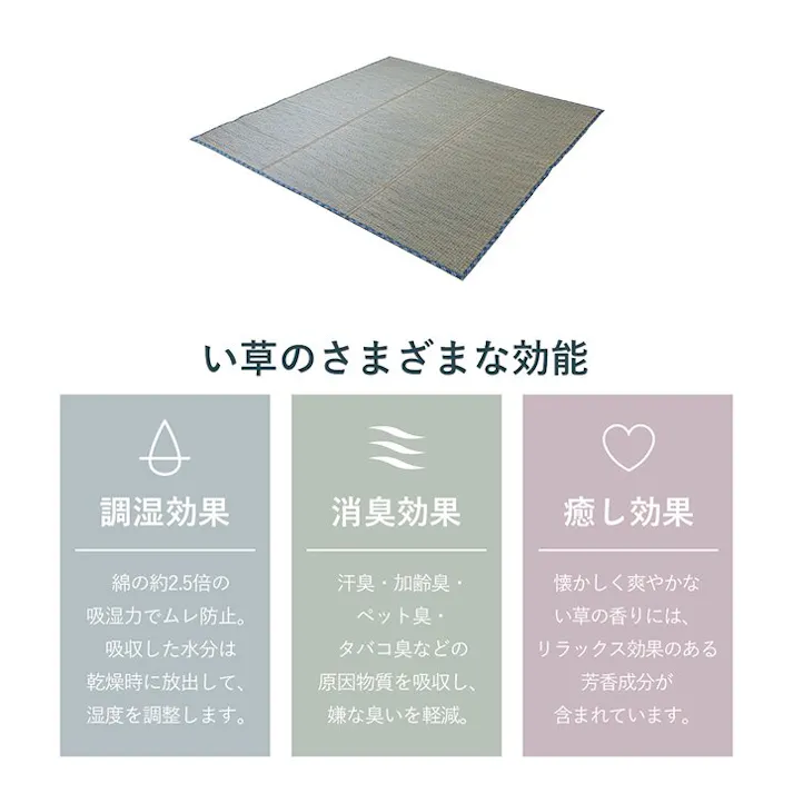 NCXリープ い草 畳 自然素材 カーペット ラグ インテリア 夏用 節電 無地 涼しい チェック柄 シンプル トレンド 滑り止め クッション性 ベージュ 約180×240cm 防音対策【別送品】
