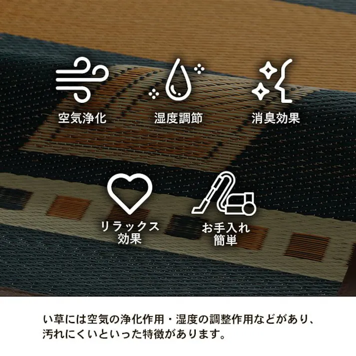 キリム シリーズラグ い草ラグ カーペット 夏用 節電 トレンド スタイリッシュ 北欧調 自然素材 天然素材 柄 エスニック 人気 ブラウン 約140×200cm 防音対策【別送品】