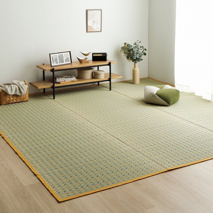 イケヒコい草 自然素材 ラグカーペット 無地 約174x261cm 江戸間3畳 IKEHIKO エクセレント い草 畳 自然素材 カーペット ラグ