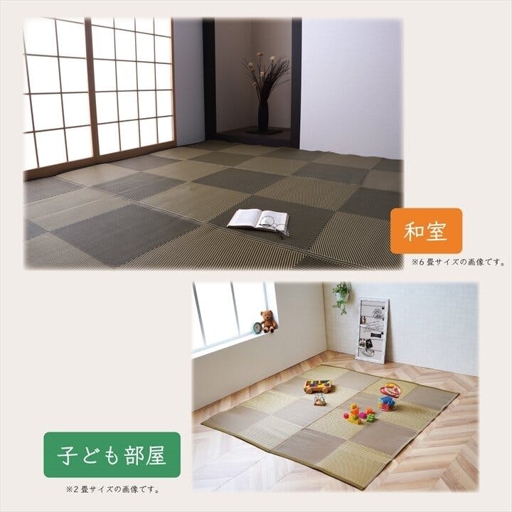 IKEHIKO ラフテル 洗える ござ 日本製 国産 カーペット 丈夫 除