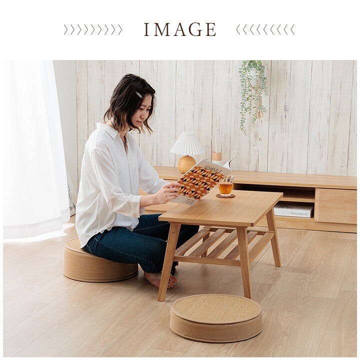 リラ スツール 竹 バンブー ホワイトインテリア 消臭 約38丸×15cm