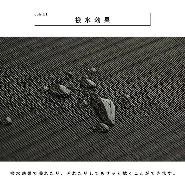 トリム 日本製 水拭きできる ポリプロピレン 置き畳 ユニット畳 シンプル グリーン 約70×70cm 6P (同色6枚組) 防音対策【別送品】
