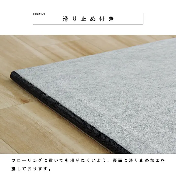 トリム 日本製 水拭きできる ポリプロピレン 置き畳 ユニット畳 シンプル グリーン 約70×70cm 9P (同色9枚組) 防音対策【別送品】