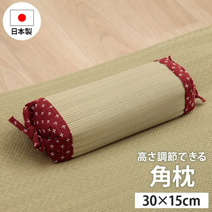 IKEHIKO 詩織 寝具 枕 角枕 い草 吸湿 調湿効果 抗菌防臭 ネイビー 30×15cm 睡眠改善 快眠グッズ 4550317753343【ネット注文限定・別送品】