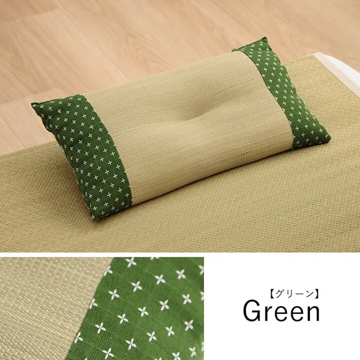 詩織 寝具 枕 平枕 い草 吸湿 調湿効果 抗菌防臭 ネイビー 50×30cm 睡眠改善 快眠グッズ【別送品】