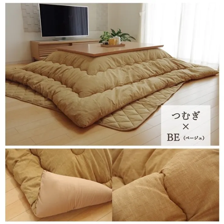 デニム こたつ布団 正方形 掛け単品 『先染めIT』 ブラック 約205×205cm(厚掛けタイプ) 節電アイテム 省エネ対策 暖房節約 4582565884395【別送品】