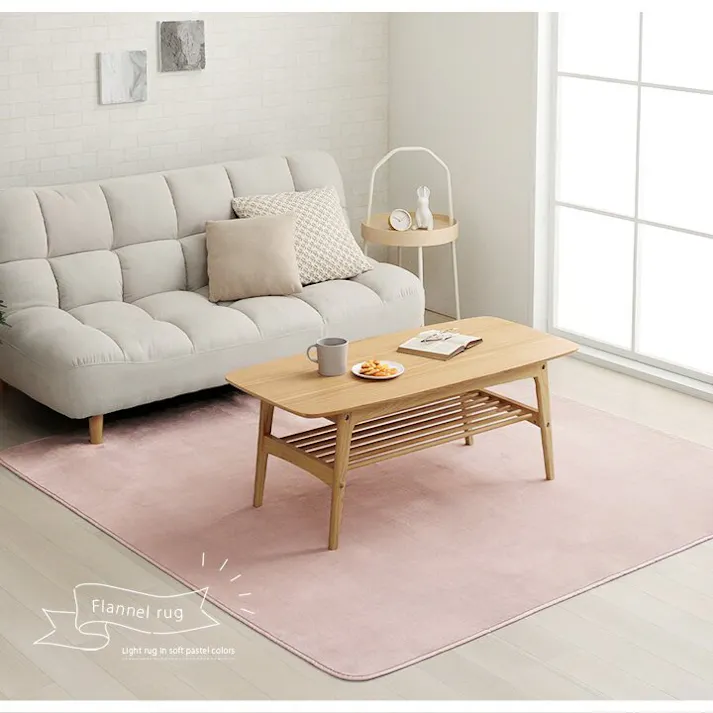 ピオニー2 ラグ カーペット 円形 洗える 抗菌防臭 低ホルムアルデヒド 滑り止め付き 薄手 お手入れ簡単 無地 パウダーブルー 約185cm丸 (ホットカーペット対応) 防音対策【別送品】