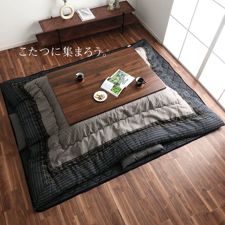 IKEHIKO ゆかり こたつ布団 掛敷セット 正方形 セット しじら IKEHIKO ゆかり こたつ布団 掛敷セット 正方形 セット しじら