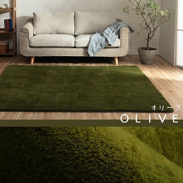 フィリップ ラグ カーペット 洗える 長方形 3畳 無地