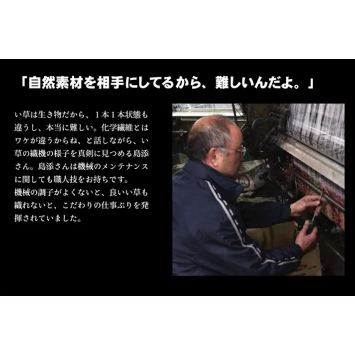 なでしこ 純国産 袋織い草ラグカーペット ベージュ 約191×250cm 防音対策【別送品】