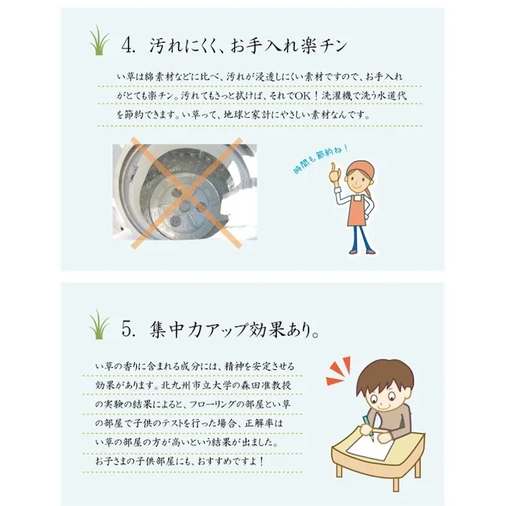 オーディーン 純国産 い草ラグカーペット オリエンタル柄 『DX』 グリーン 約191×250cm 防音対策【別送品】