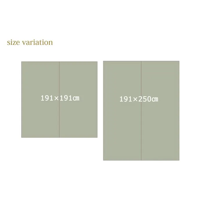 Fナール い草ラグ トレンド スタイリッシュ 国産 カーペット シンプル ブラウン 約191×191cm 防音対策【別送品】