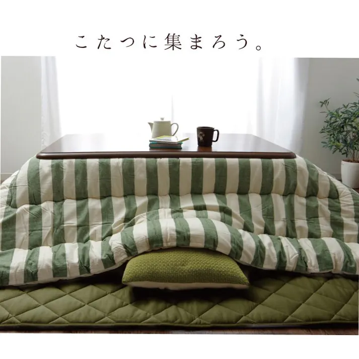 ロカ インド綿 こたつ布団 長方形大 掛け単品 ネイビー 約205×285cm 節電アイテム 省エネ対策 暖房節約 4956642632566【別送品】