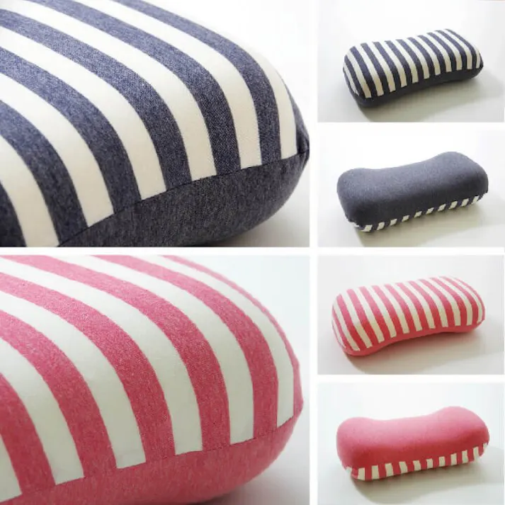 エルマー クッション 低反発 腰当 マイクロファイバー 無地 ピンク 約40×20cm リビングインテリア 快適アイテム おしゃれ雑貨【別送品】