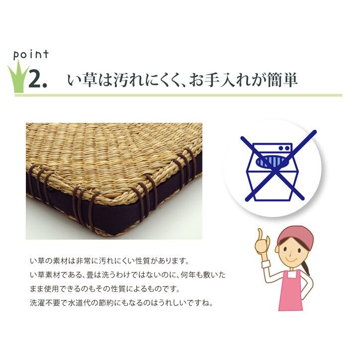 コート クッション 七島クッション 七島藺草 シート 『マチ付
