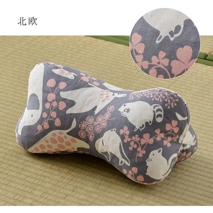 ほね枕 寝具 枕 くつろぐ もっちり 機能性 お昼寝 低反発チップ パイプ 日本製 足枕 約35×17cm ネイビー 睡眠改善 快眠グッズ【別送品】