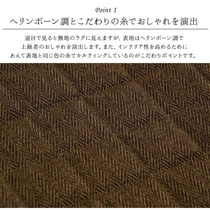 スタイル ラグ カーペット 長方形 3畳 洗える 無地 ネイビー 約200×250cm ホットカーペット 長方形対応 防音対策【別送品】