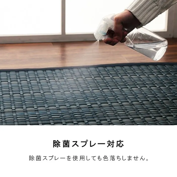 バルカン 洗える カーペット ダイニング ラグ 敷詰 丈夫 日本製 国産 除菌スプレー対応 アウトドア ペット ベージュ 本間6畳(約286.5×382cm) 防音対策 夏用 オールシーズン 拭ける【別送品】