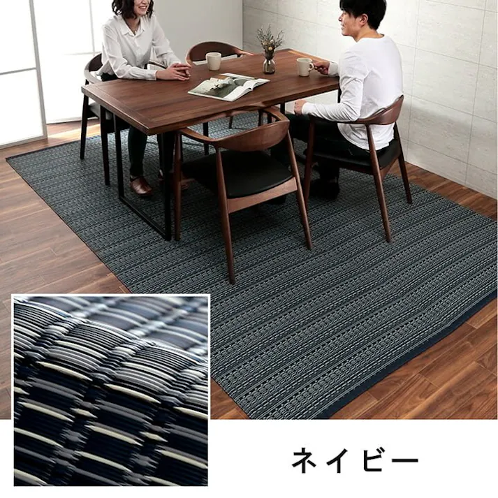 バルカン 洗える カーペット ダイニング ラグ 敷詰 丈夫 日本製 国産 除菌スプレー対応 アウトドア ペット ベージュ 本間6畳(約286.5×382cm) 防音対策 夏用 オールシーズン 拭ける【別送品】