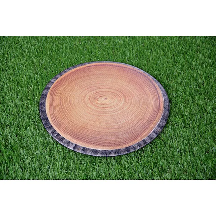 PVCチェアパッド チェアパッド PVC使用 切株 約38cm丸 円形 裏:すべりにくい リビングインテリア 快適アイテム おしゃれ雑貨【別送品】