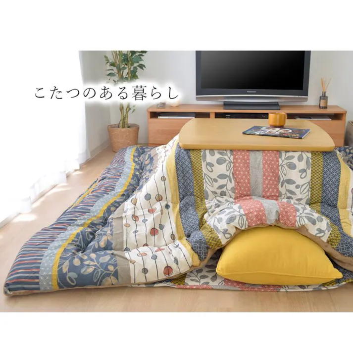 わらび こたつ布団 正方形 掛け単品 ブラウン 約205×205cm 節電アイテム 省エネ対策 暖房節約 4956642746010【別送品】