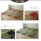 ラビアンス 純国産 い草花ござカーペット ブルー 江戸間4.5畳(約261×261cm) 防音対策【別送品】