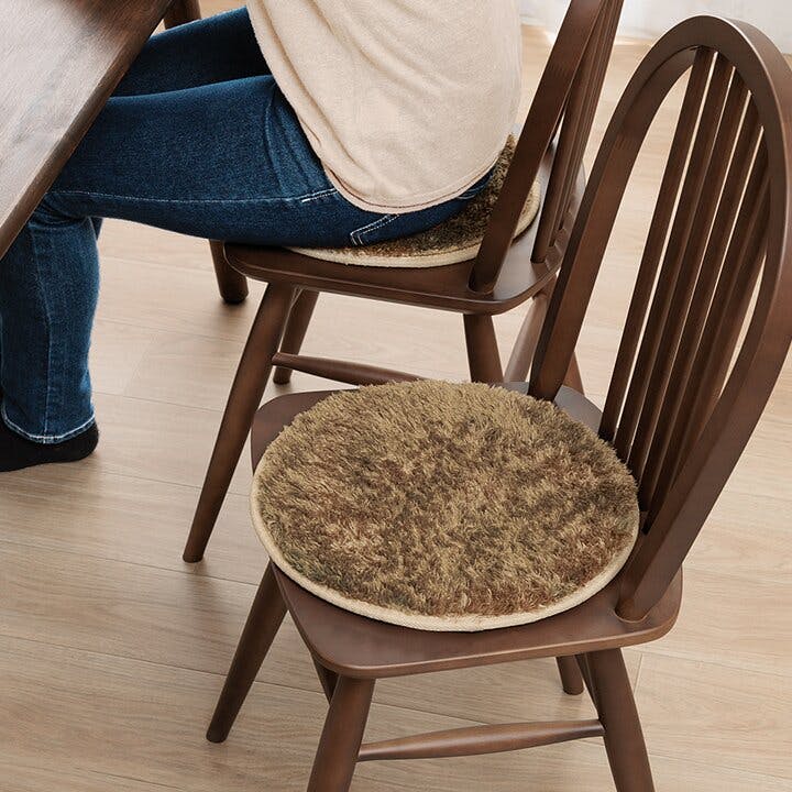 レストチェアパッド クッション チェアパッド 円形 洗える やわらかい