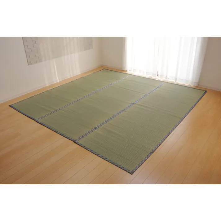 柿田川 純国産 い草 上敷き カーペット 糸引織 江戸間8畳(約352×352cm) 防音対策【別送品】